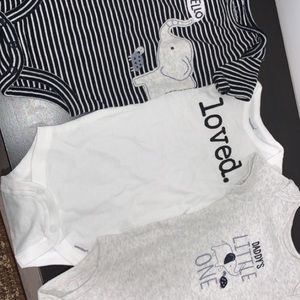 (0-3 months) baby boy undershirts (3/$15)